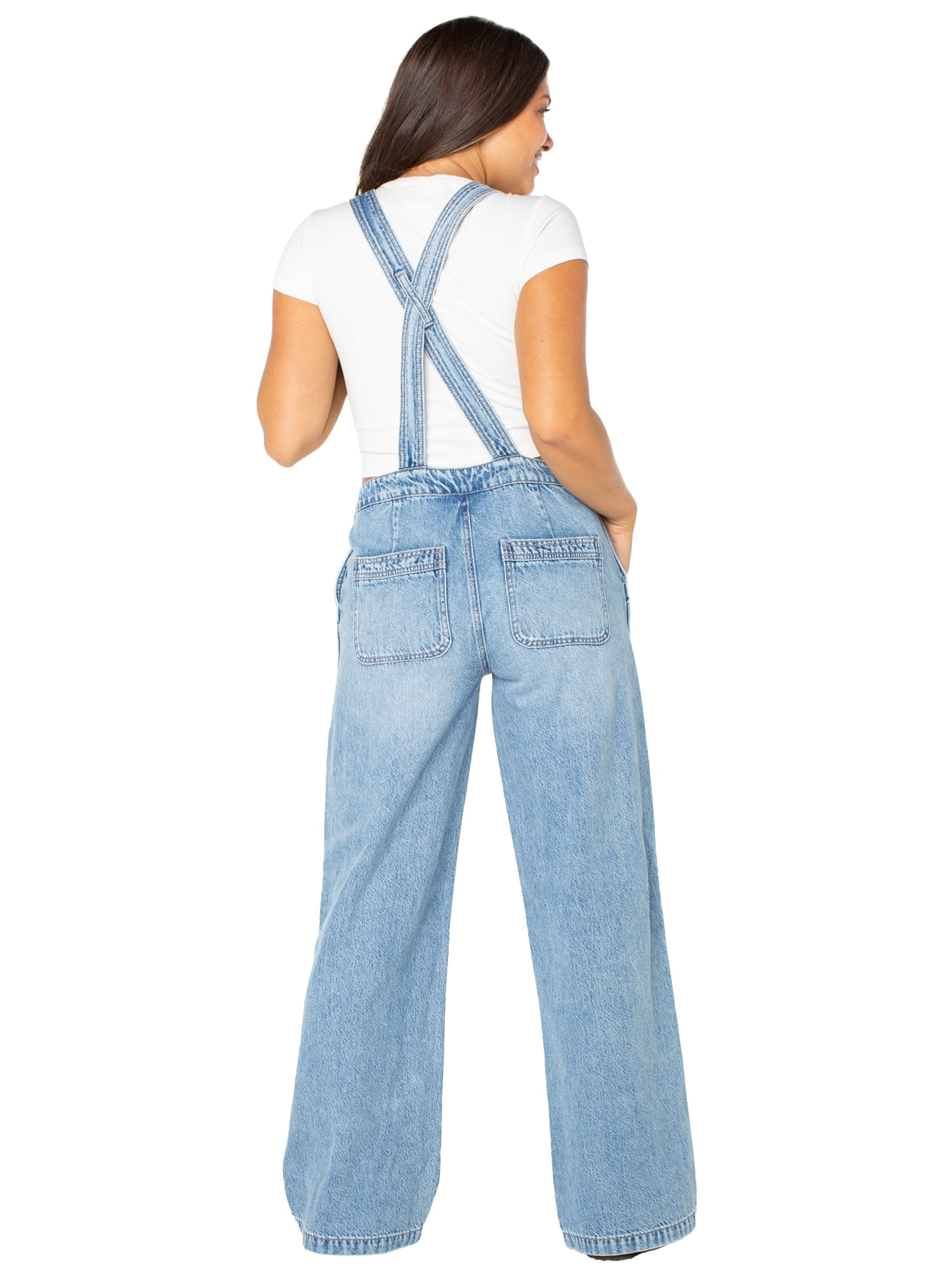 Celebrity Pink Women's Wide Leg Overalls, Sizes XS-XXXL