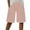 Pink-02, variant on REALiKUN Womens Summer Loose Bermuda Shorts Casual Trendy Elastic Waist Beach Knee Length Short Pants with Pocket