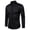 Black, variant on Men's Matching Tie Included Slim Fit Long Sleeve Dress Shirt, Formal Top, Business Meeting Wedding Daily Commute Formal Attire White XXXL