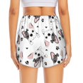 thumbnail image 4 of Running Shorts for Women, Cute French Bulldog with Bow Workout Athletic Shorts with Pockets, Lounge Yoga Shorts Women, 4 of 7