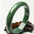 thumbnail image 5 of Chinese Beautiful Genuine Natural Green Jade Gems Bangle Bracelet -55-64mm O4K0, 5 of 8