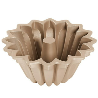 Simax Clear Glass Fluted Bundt Cake Pan | Heat, Cold, and Shock Proof, 2.1  Quart (8.4 Cups), Made in Europe, Great for Ring Cakes, Puddings, Desserts