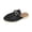 Black, variant on Shoe Land Mules for Women – Slip-On Mules & Flats Shoes with Buckle, Closed Round Toe | Backless Loafers, Business Dress Slides & Casual Comfortable Work Shoes 38