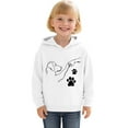 thumbnail image 2 of Jamsmile Toddler Girls Hoodies Tracksuits Long Sleeve Hooded Cartoon Print Sweatshirt Cartoon Bump Print Autumn Winter Tops, 2 of 3