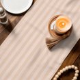 thumbnail image 3 of Table Runners 90 Inches Long Dress Scarves, Peach Pink Stripes Farmhouse Coffee/Dining/Kitchen Table Decor Table Runner for Living Room, Modern Vertical Lines Geometric Simple 13x90 Inch, 3 of 9