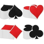 XD2-Casino Napkins Party Supplies Poker Game Themed Birthday Supplies Disposable Paper Napkins Goods for Las Vegas Theme Casino Night Party Decorations Card Playing Club*2