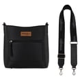 thumbnail image 3 of Wrangler Crossbody Bags for Women Lightweight Handbags and Purses Travel Shoulder Purse, Black, 3 of 7