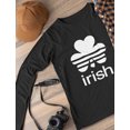 thumbnail image 4 of Tstars Mens Irish Shamrock Gifts for Irish St Patricks Day Clover Mens St Patricks Day Awesome Shirts Gift for Him Irish Shirt Pride Proud Irish Long Sleeve Graphic T Shirt, 4 of 6