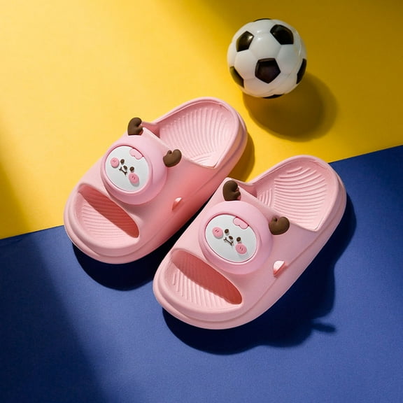 QISIWOLE Toddler Baby Sandals Cartoon Little Deer Animal Soft And Non-Slip Kids Home Slipper Children's Shose clearance under 10 !