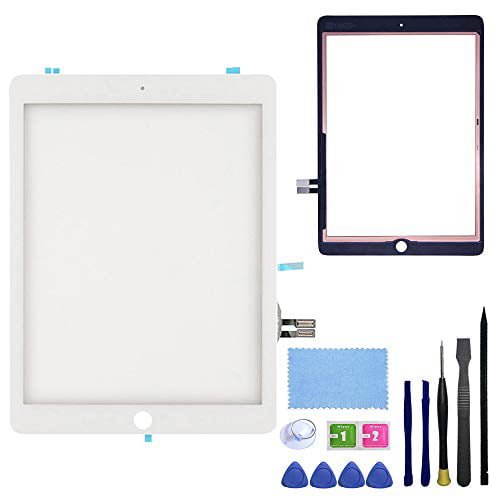IPad 4 Touch Screen Glass Digitizer Replacement Assembly Includes Home Buttom Preinstalled Adhesive Frame Bezel Premium Repair Toolkit FeiyueTech.（Black） Camera Holder 