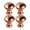 D, variant on GiLiling 10Pcs Glass Diamond Cabinet Knobs Drawer Pulls Handles Clear Crystal Circular Hardware Single Hole Installation Rose Gold Finish Furniture Upgrade Kit