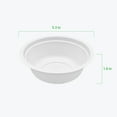 thumbnail image 3 of Reharvest Tazones 12 oz [Caja 1200], 5,3" Diámetro, Resistentes, 100 % Biodegradables, Compostables en Casa, sin Plástico, sin BPA, Hechos de Fibras de Bagazo de Caña de Azúcar Ecológicas, 3 of 5