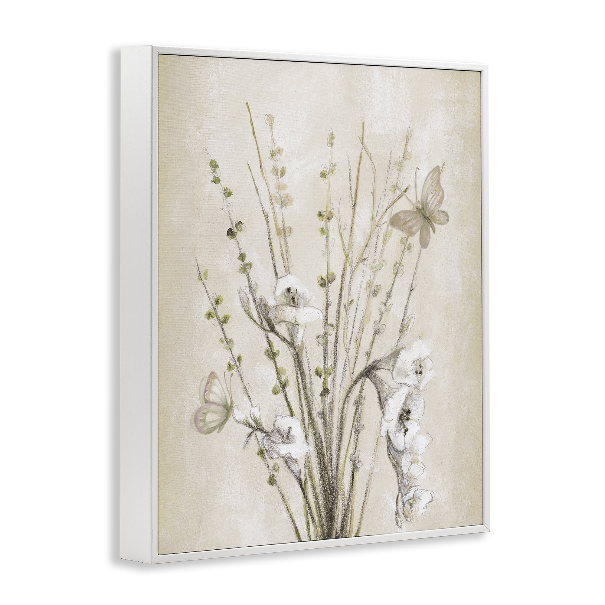 Stupell Industries Fresia & Date Branch White Framed Giclee Art, design by Lanie Loreth