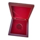 thumbnail image 5 of Caja de madera para monedas, caja de presentación de , caja de colección de monedas de plata con insignia, caja de monedas para exhibir joyas, 5 of 9