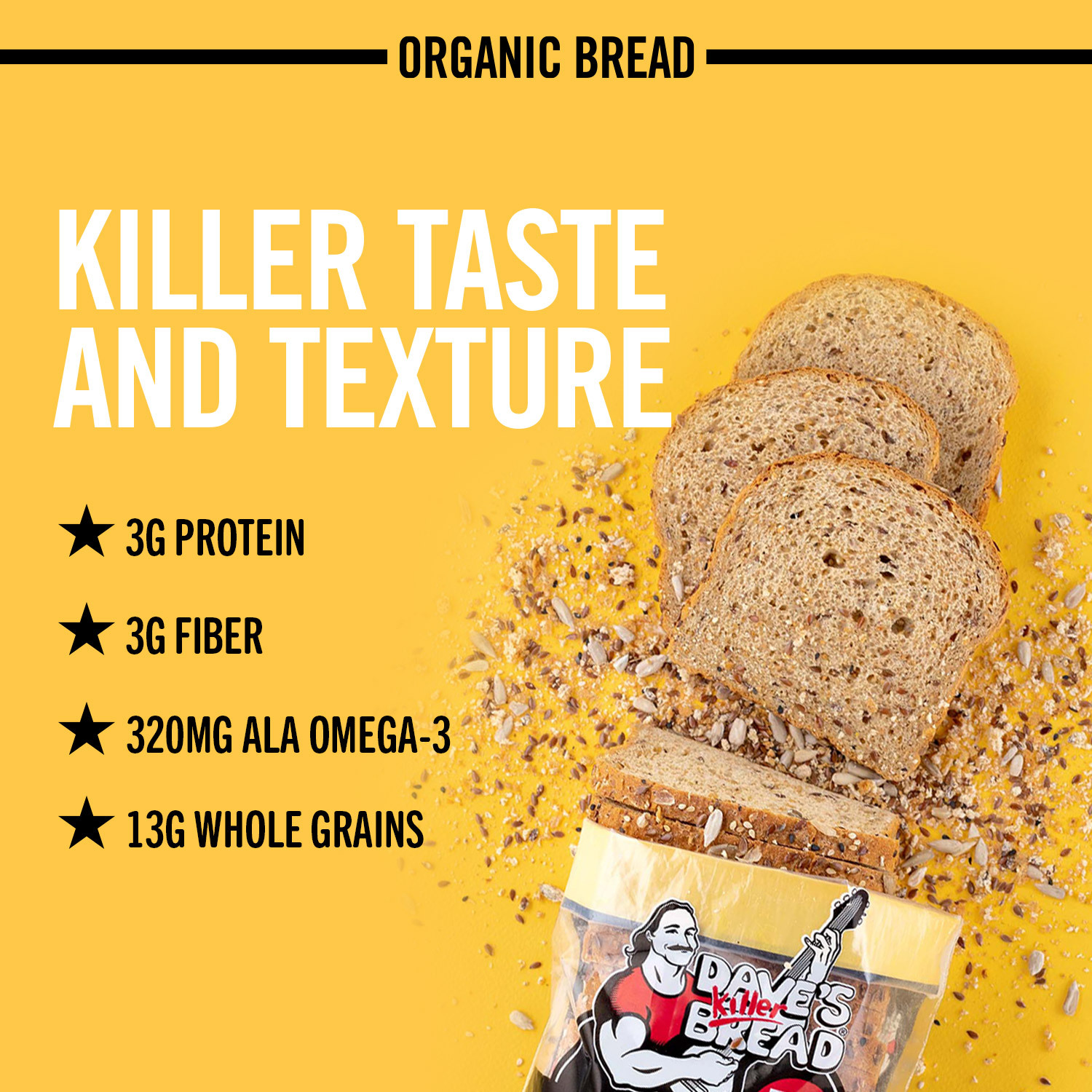 Dave's Killer Bread Good Seed Thin-Sliced Organic Bread Loaf, 20.5 oz - image 2 of 17