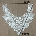 thumbnail image 4 of Flower Embroidered Applique Floral Neckline Lace Trimmings Collar Embellishments Sew On Clothes Bust Dress, 4 of 10