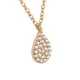 thumbnail image 3 of Collar Doble Cadena ZVEZDA con Dije en Forma de Gota Chapa de Oro Amarillo 18K y Circonias, 3 of 4