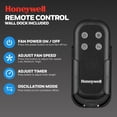 thumbnail image 6 of Open Box Honeywell Wall Fan, Oscillating Outdoor Wet-Rated Cooling Unit with Remote, Matte Black, 6 of 9