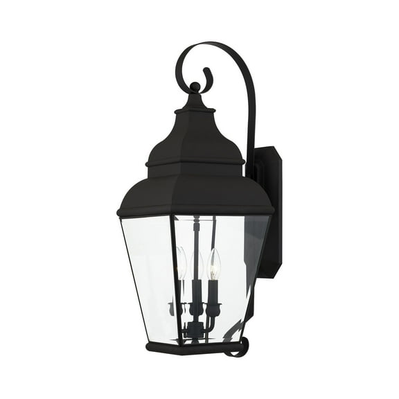 Livex Lighting Exeter Outdoor Wall Lantern in Black
