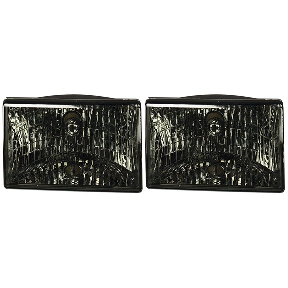Spec-D Tuning LH-GKEE93G-RS Jeep Grand Cherokee Euro Crystal Smoke Tint Diamond Headlights