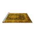 thumbnail image 2 of Ahgly Company Machine Washable Indoor Round Persian Yellow Traditional Area Rugs, 7' Round, 2 of 4