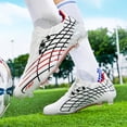 thumbnail image 6 of Yiomxhi Soccer Cleats for Adult Men Younth Lightweight Football Shoes with Ankle Support, Breathable Outdoor Turf Cleats for Training and Matches, Long Studs and Short Studs, 6 of 7