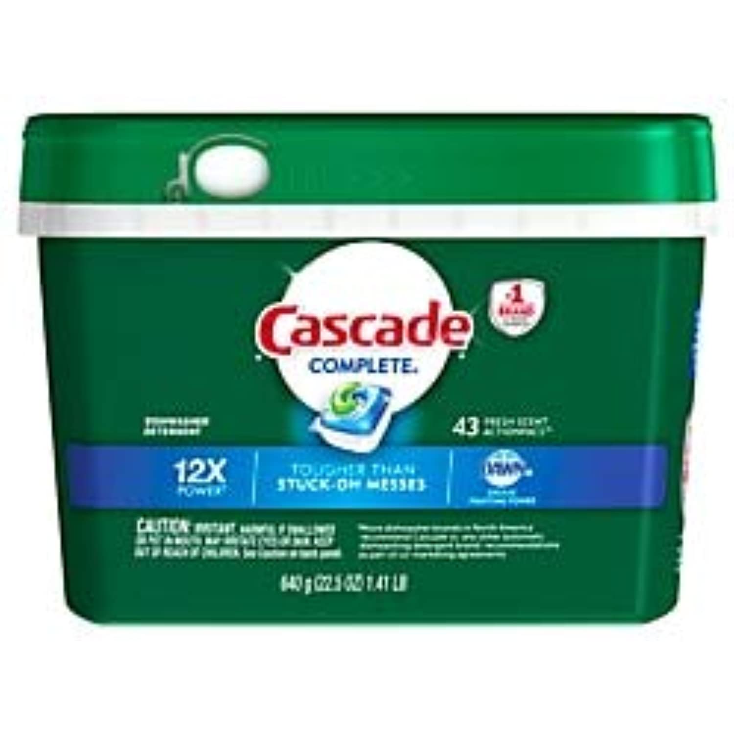 Cascade Complete Actionpacs Dishwasher Detergent, Fresh Scent, Box Of