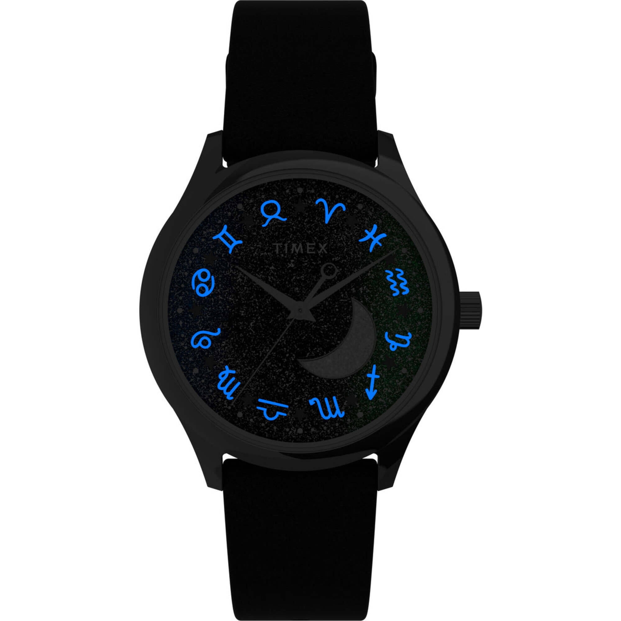 Timex TW2V49200 Women's Celestial Blue Glitter Dial Strap Watch