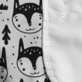 thumbnail image 4 of Monochrome Microwave Oven Cover, Theme Wild Fox Animal Head Pattern with Scandinavian Ornaments, Water Resistant Organizer with Pockets for Kitchen, 36" x 12", Charcoal Grey White, by Ambesonne, 4 of 4