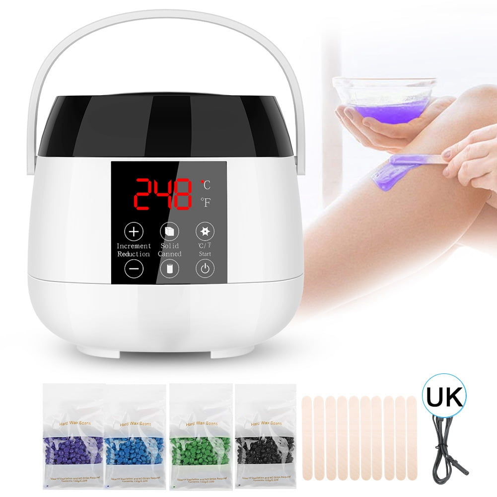 Ymiko Wax Heater Wax Hair Removal Led Screen Adjustable Temperature Hair Removal Wax Warmer Heater Depilatory Machine Uk