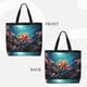 thumbnail image 2 of Easygdp Underwater Plant Octopus Bolsa Tote para Mujer, Bolso de Hombro para Trabajo, Playa, Viajes, Compras y Supermercado, 2 of 7