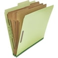 thumbnail image 1 of Bilot 10291 Pressboard Classification Folder, Letter, Eight-Section, Green, 10/Box, 1 of 3