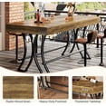 thumbnail image 7 of 63" Counter Height Bar Table with Metal Footres for Entertaining, 7 of 7