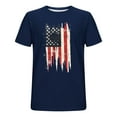 thumbnail image 4 of 4th of July Shirts for Men USA American Flag Patriotic Shirts Crewneck Short Sleeve Independence Day Outfits, 4 of 4