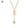 thumbnail image 6 of Initial Necklace,alphabet Personalised Pendant,aphabet Charm Necklace,26 English Pendant Letters Letter Pendan Necklace,gold, 6 of 7