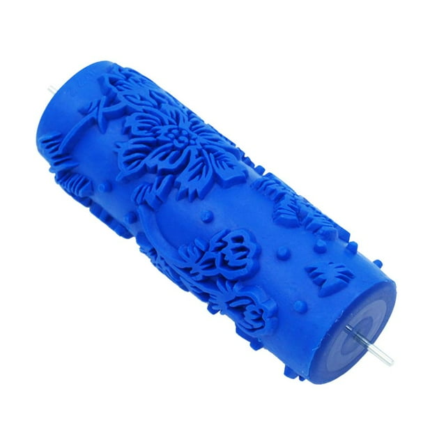yuksok 5'' Embossed Pattern Wall Painting Roller Home Decor Paint Brush Tool DIY #2 2