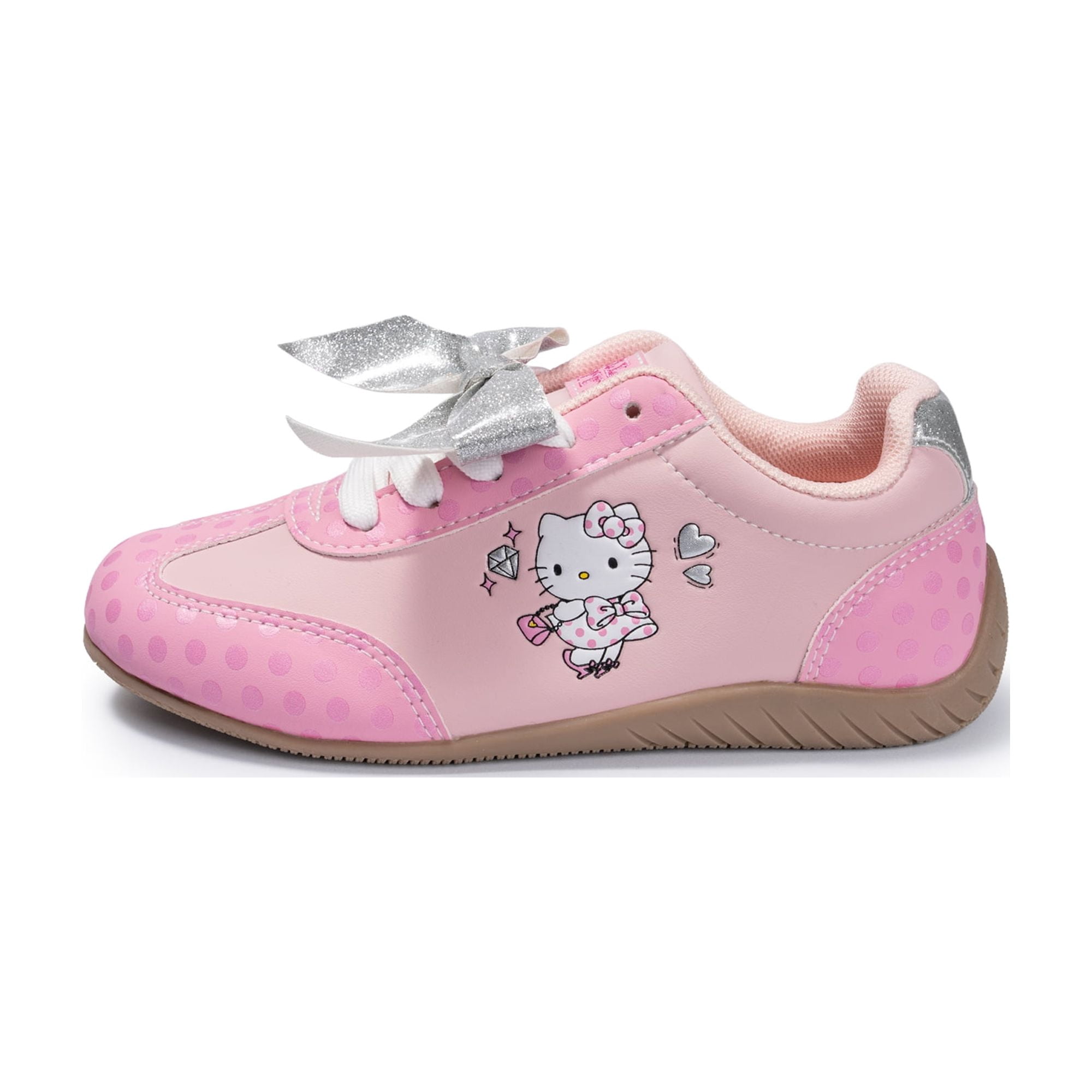 Hello Kitty Toddler and Little Girls Lace Up Sneaker