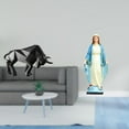 thumbnail image 2 of CarpNettore Modern Resin Bull and Graceful Virgin Mary Figurine Abstract Collectible Sculpture for Entryway Tabletop Desk Shelf Office Bedroom Religious Ornament, 2 of 8