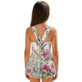 thumbnail image 2 of DISNIMO Hummingbird Flower Printed Girls Swimsuits One-Piece Swimwear Hawaiian Summer Bathing Suit Soft Stretch Swim Dress Size 3-4 Years, 2 of 8