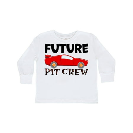 

Inktastic Future Pit Crew Red Race Car Gift Toddler Boy or Toddler Girl Long Sleeve T-Shirt