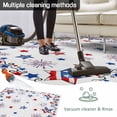 thumbnail image 5 of 4th of July Outdoor Rug for Patio/Deck/Porch, Non-Slip Large Area Rug 5 x 7 Ft, Independence Day Blue Red Star Firework Indoor Outdoor Rugs Washable Area Rugs, Reversible Camping Rug Carpet Runner, 5 of 8