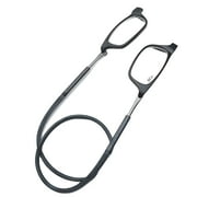 GJX 2026 New Reading Glasses Hanging Folding Magnetic Front Click Connect Neck Readers Lightweight Eyeglasses for Men and Women