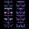 thumbnail image 4 of Autocollant Musical Fluorescent pour Visage Imperméable Masque Tatouage Éclat-Youyoupin, 4 of 4