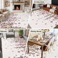 thumbnail image 6 of Spring Floral Washable Living Room Rugs 5'x8', Japanese Watercolor Cherry Blossom Romantic Flowers Low Pile Throw Large Area Rug Non-Slip Sturdy Edge Binding Carpet for Living Room Kitchen Office, 6 of 9