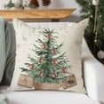 thumbnail image 6 of Christmas Pillow Covers 18x18 Set of 4 Christmas Tree Gloves Neutral Christmas Decor Outdoor Xmas Winter Holiday Beige Decorative Throw Pillow Case Home Decorations for Living Room Couch, 6 of 6