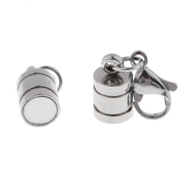 2x 5 piezas de conectores magnéticos, cierres de broche de langosta, manualidades de fabricación y reparación de joyas para bricolaje, collar de pulse Zulema Cierre de convertidor magnético