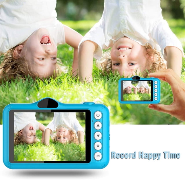 Cámara digital para niños, cámara digital para niños, regalo, cámara, pantalla de 3,5 pulgadas, recargable, lente doble frontal y trasera de 2 MP, para niños de 3 a 10 años, llavero
