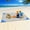 Blue+Gray, variant on LNGOOR Sand Free Beach Blanket Beach Mat Waterproof Sandproof Oversized 79" X 55" Lightweight Blanket for Travel Camping Hiking Music Festivals (Green+Gray)