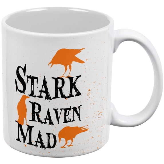 Halloween Stark Raven Mad Coffee Mug