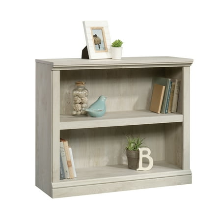 Sauder Select 2-Shelf Bookcase, Chalked Chestnut Finish